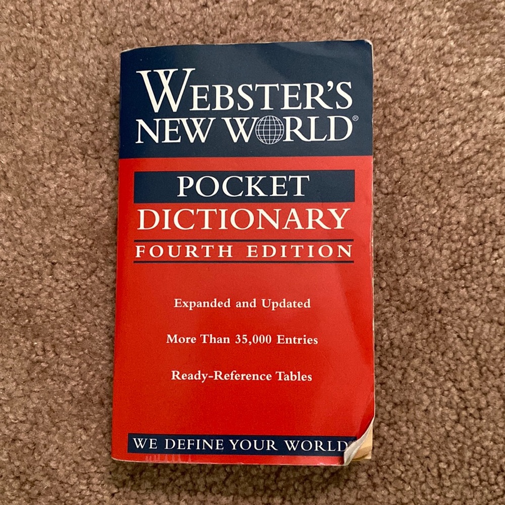 Webster’s New World Pocket Dictionary